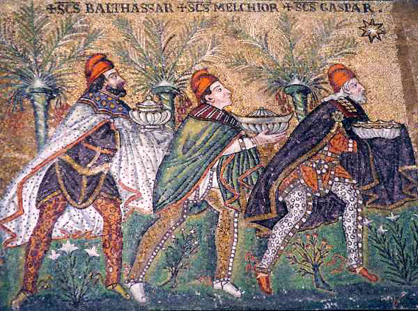 Mosaico de San Apolinar Nuovo (Rávena, Italia).